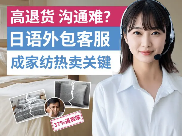 中国家纺从37%退货率到东京大卖,日语外包客服成关键助力