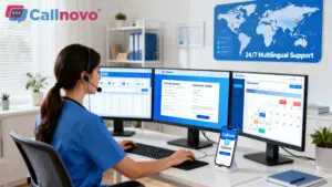 Medical Virtual Assistant using Callnovo for EHR, insurance verification, and scheduling
