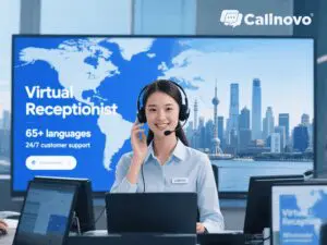 Virtual receptionist providing 24/7 multilingual customer support for businesses worldwide.
