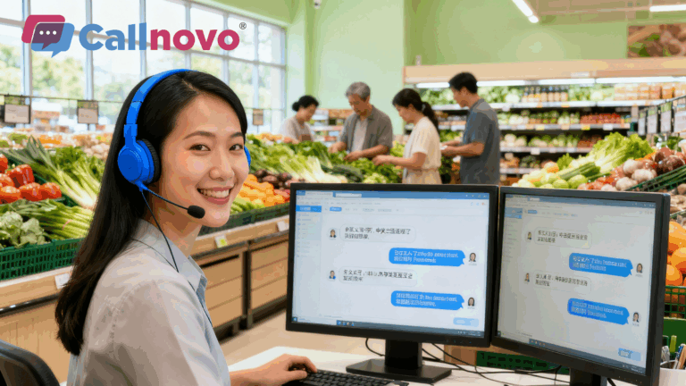 bilingual customer service for Chinese supermarket
