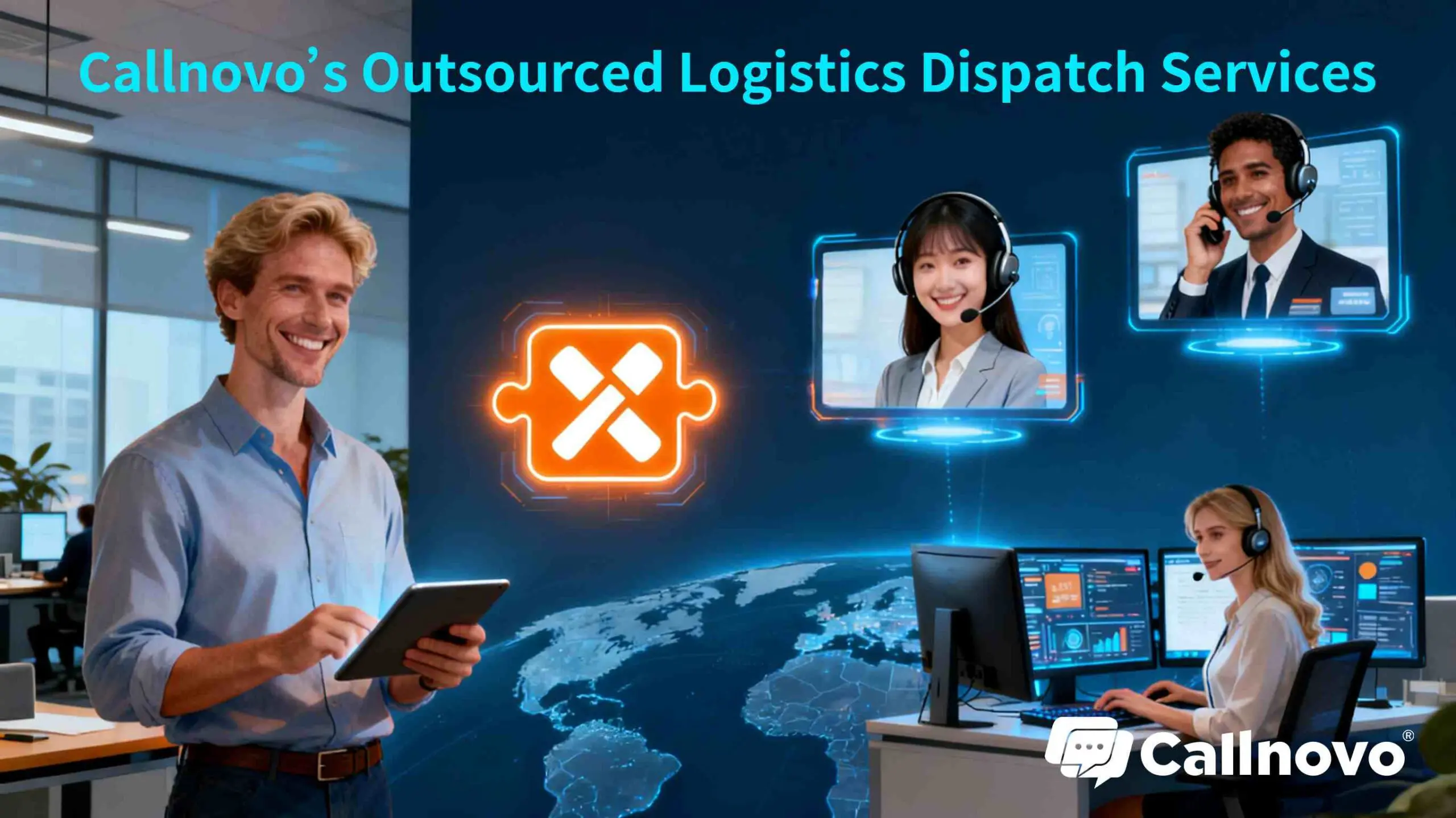 Full-Time Bilingual Dispatch Support team providing 24/7 logistics customer service at Callnovo