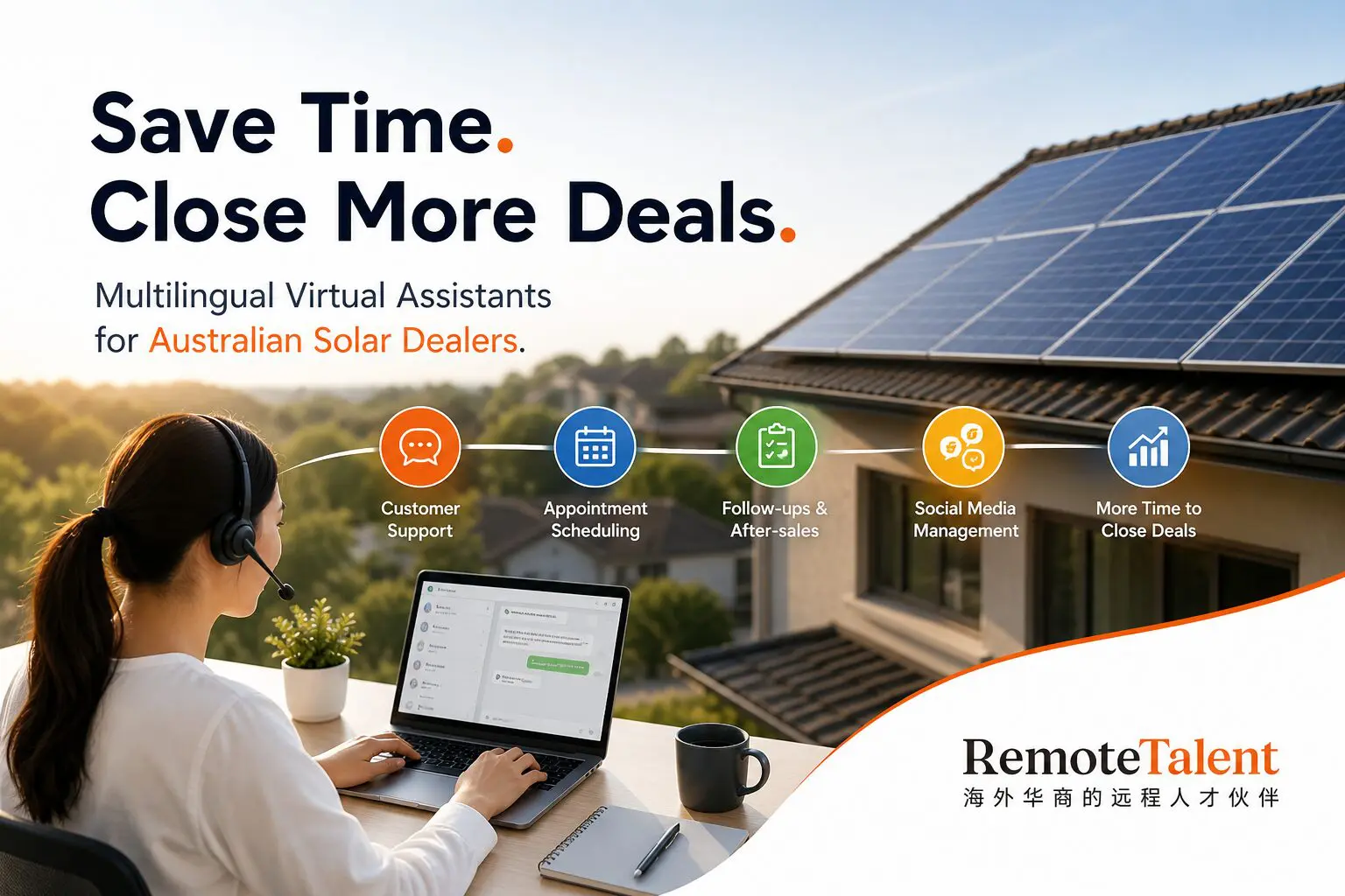 multilingual virtual assistants for solar dealers