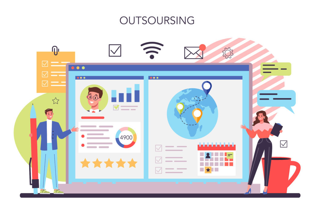 This vector on eCommerce customer service outsourcing best practices demonstrates various functions that outsourced e-Commerce customer service representatives fulfill - such as: pre-sales/post-sales customer engagement, customer review management & maintenance, omnichannel customer contact, demographics, etc.