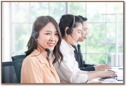 This picture highlights a native customer service call center team providing Indonesian customers tailored eCommerce customer service solutions - all to the end that the brands they support build CX, leading to stronger, long-term brand success.