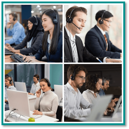 As shown in the image, offshore call centers provide tailored multilingual customer service/omnilingual customer service solutions that meet your emerging markets’ needs so you can grow a strong, global customer base that brings long-term sales growth and global brand advocation.