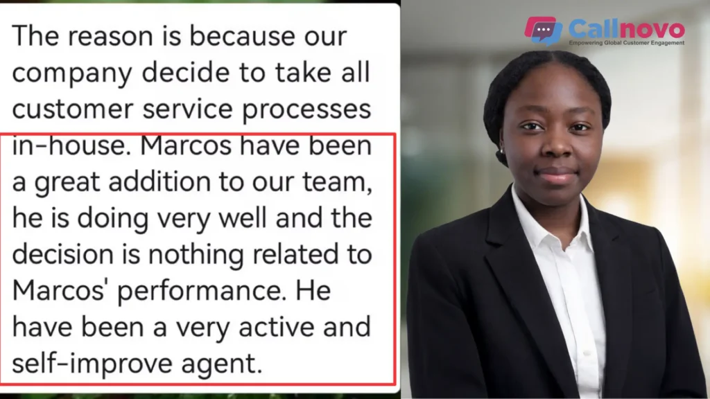 Callnovo法语客服外包收到表扬