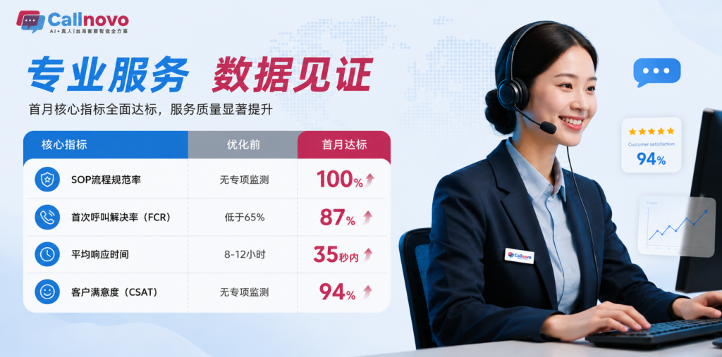 图为CallnovoLINE日语客服上线首月服务数据